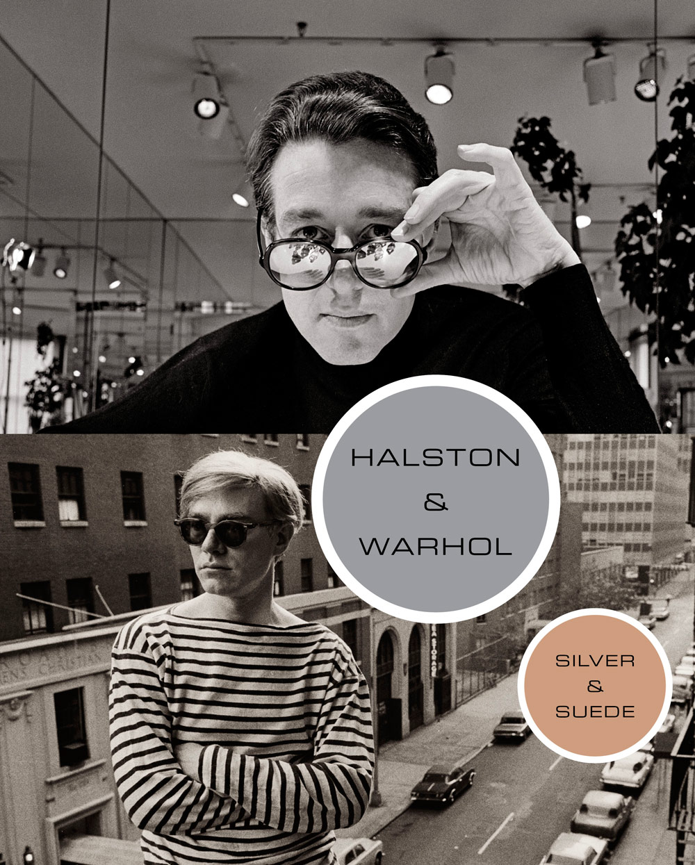 Book cover: Halston and Warhol: Silver and Suede