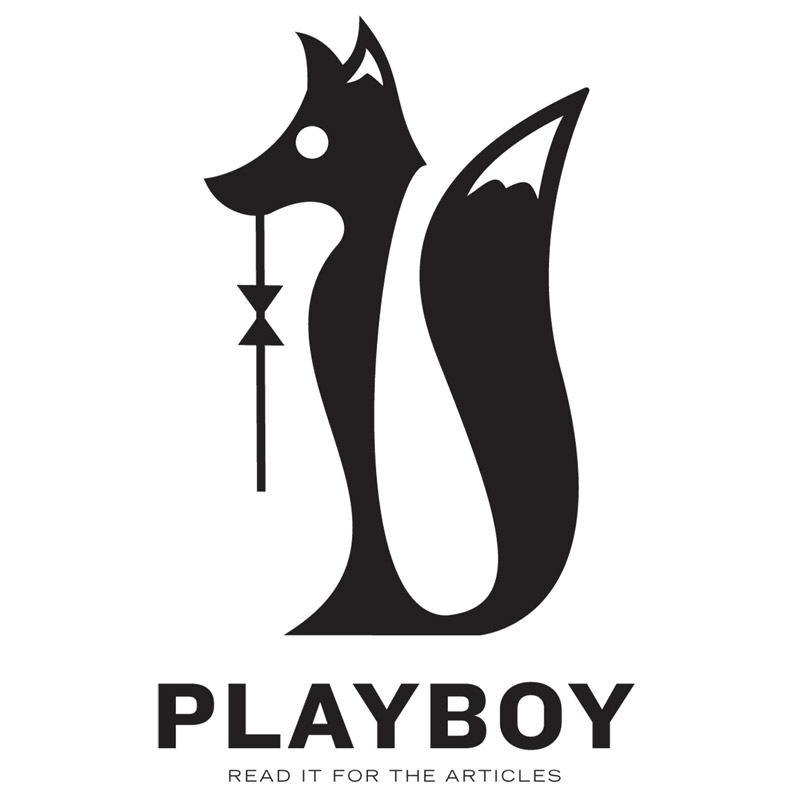 Playboy: illustration of a fox with a bowtie