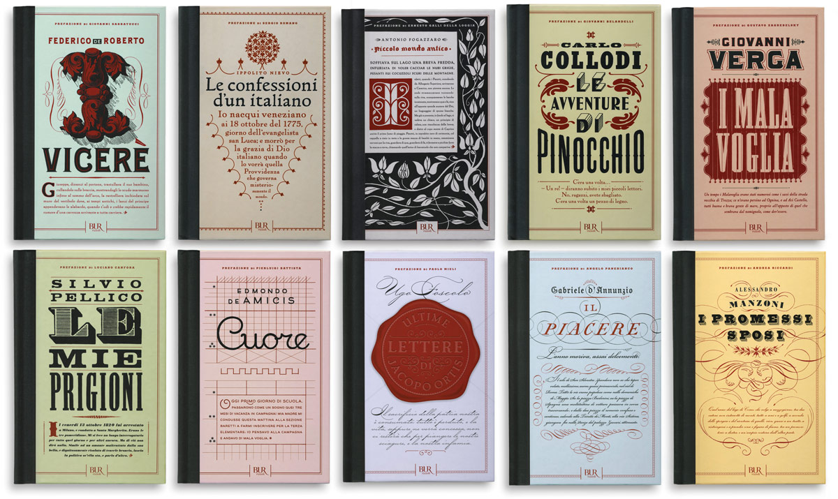 a series of book jackets for Rizzoli